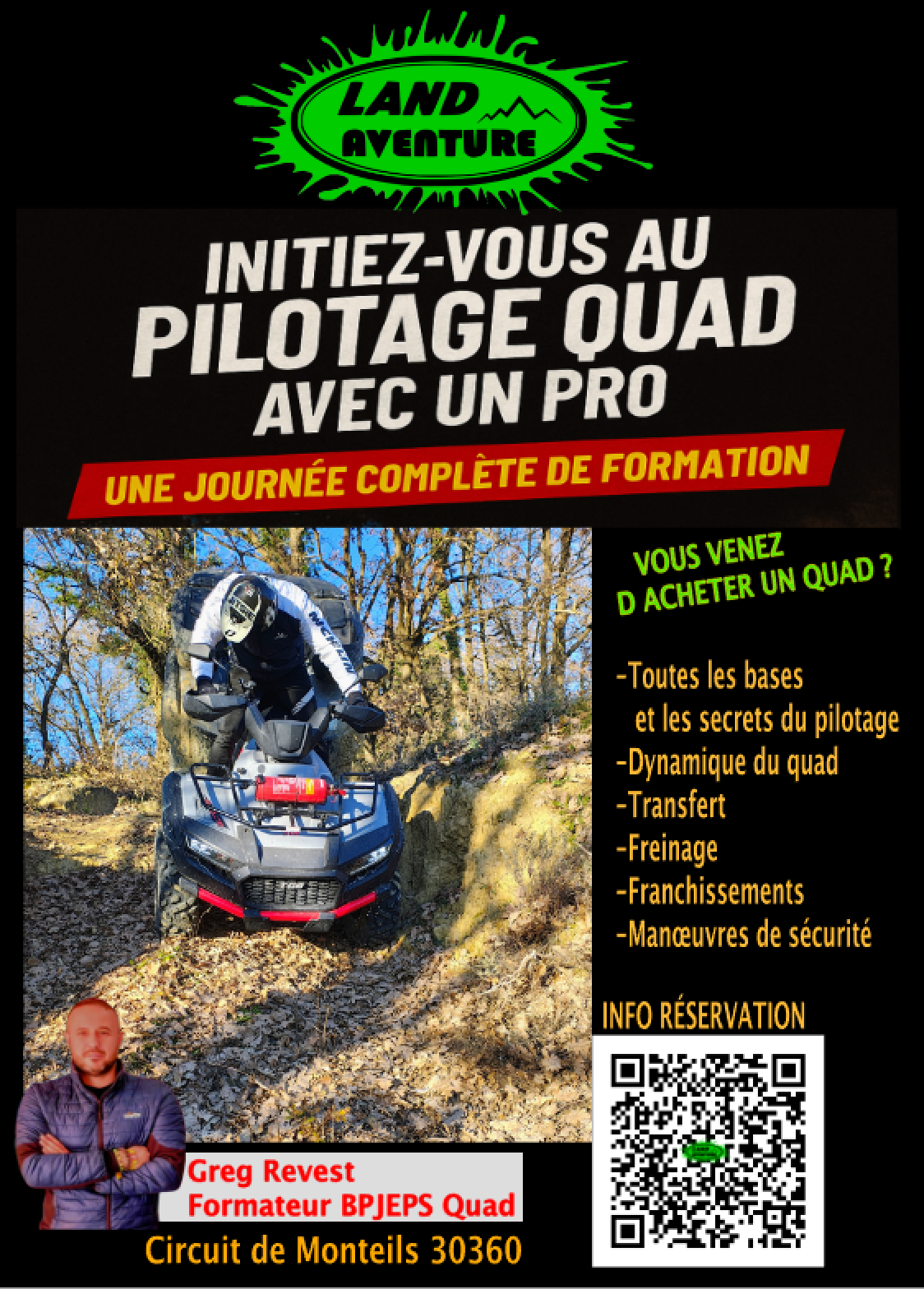 stage de pilotage quad